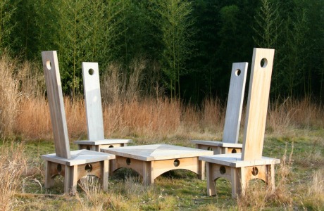 Landcraft's Moongate Outdoor Furniture Chairs & Tablle